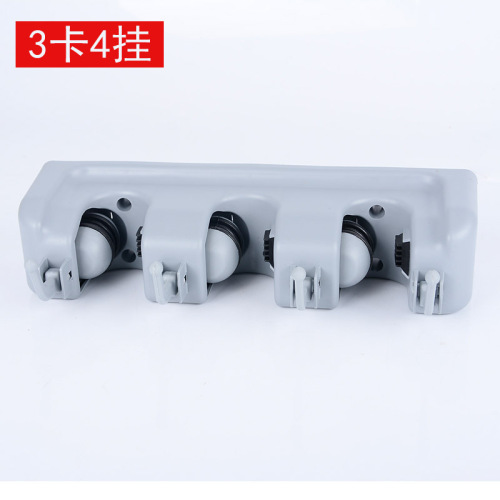 Cross-border manufacturer supply multifunctional ABS mop rack storage broom handle hanger umbrella mop rack hook