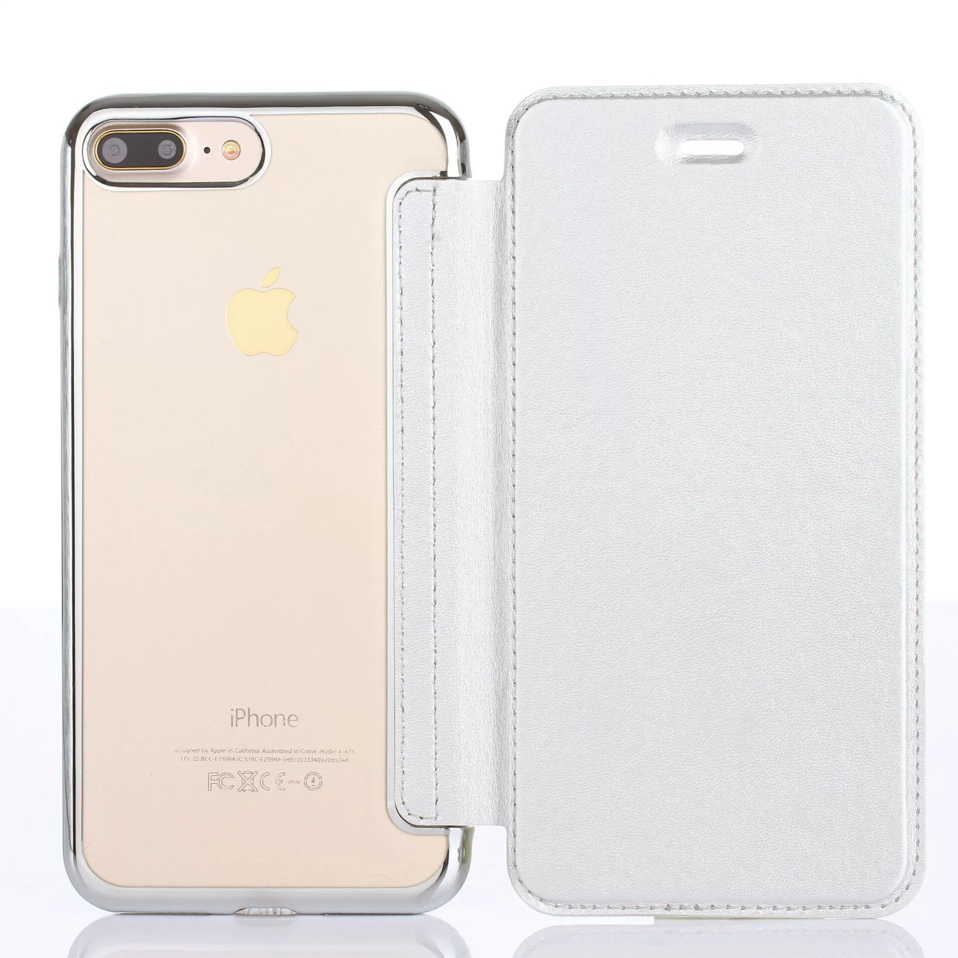 Apple, compatible folding mobile phone, iPhone 14, transparent protective case, phone case, iphone