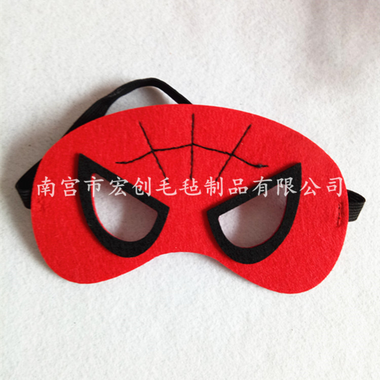 Creativa máscara de fieltro de Halloween máscara de ojos máscara de mascarada de Navidad niños máscara de anime de dibujos animados al por mayor