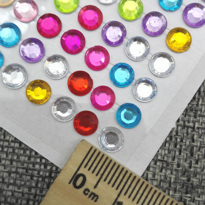 A2628 colorido largo diamante pegatinas niños rhinestone pasta decorativa teléfono móvil pegatinas DIY dos yuanes tienda al por mayor image 4