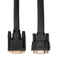 Vande Cross-border Preferred DVI24+1 to VGA with Chip Flat Cable Computer to Monitor/TV HD Connection Cable