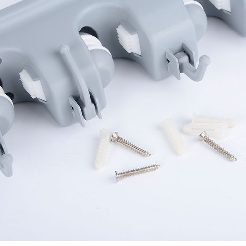 Cross-border manufacturer supply multifunctional ABS mop rack storage broom handle hanger umbrella mop rack hook