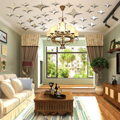 JM215漫天星星亞克力鏡面牆貼 Eabay亞馬遜Wish外貿廠家直銷