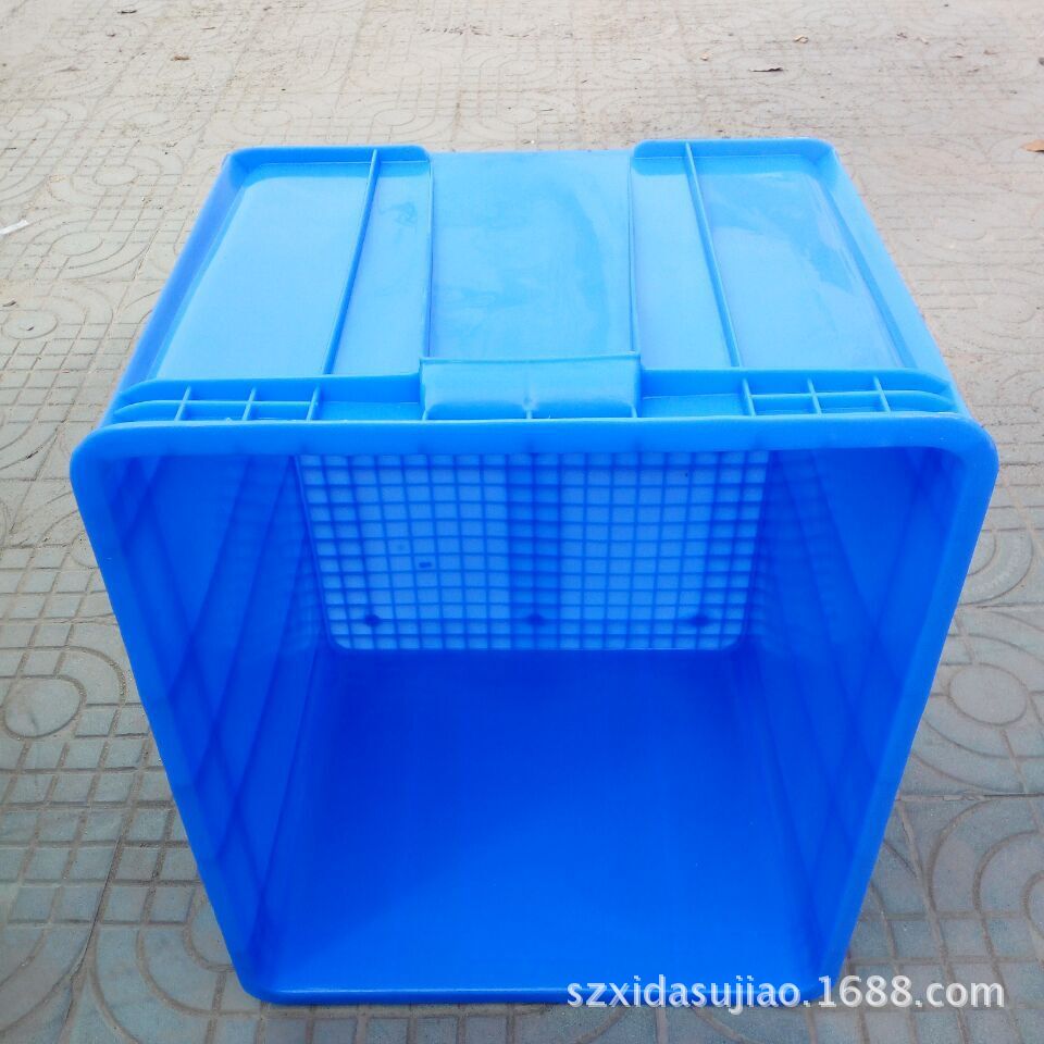 厂家批发加强型大号车间储物箩筐子PE仓库塑料周转框