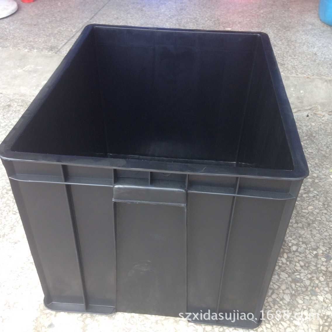 厂家直供批发黑色电子物料箱  PP 静电塑料箱 仓储物流周转箱