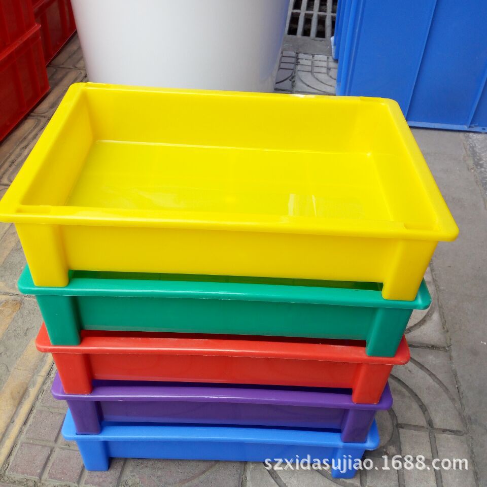 批发250*160*60 电池收纳箱电池收纳盒 有脚周转盒塑胶物料箱