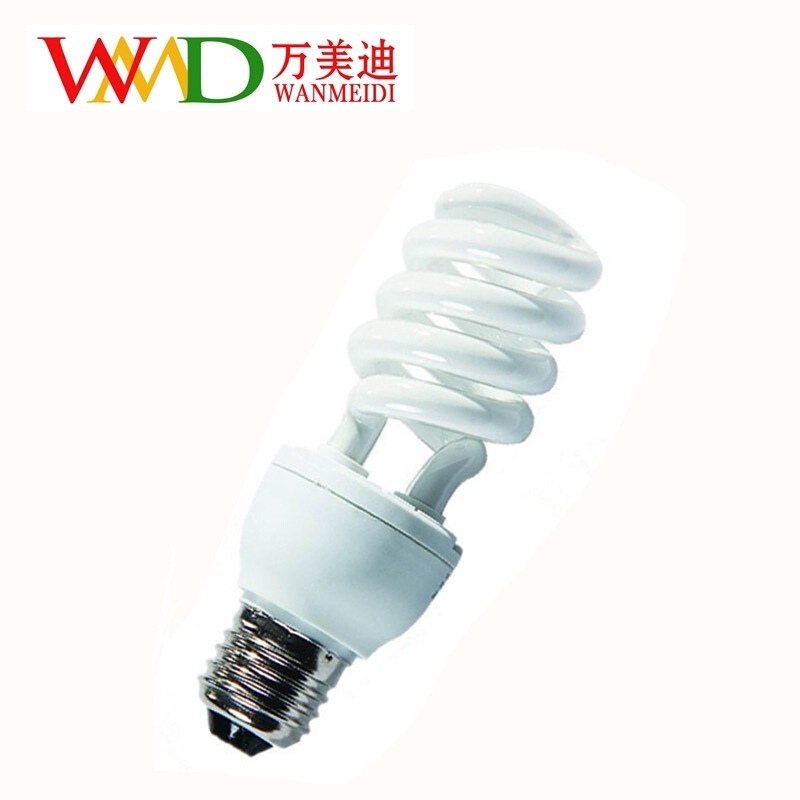 Factory wholesale tricolor half screw energy-saving lamp spiral bulb home E27 screw bayonet 5W-20W bulb
