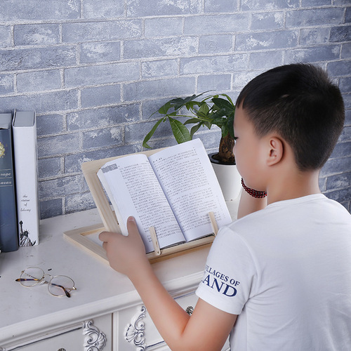 Reading bookshelf, children's reading shelf, book stand, book holder, post rack, student anti-myopia