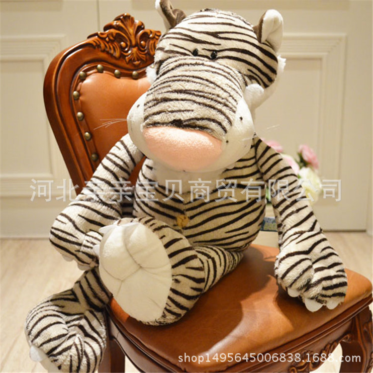 Lindo Animal de la selva de peluche de juguete León elefante ciervo mono Tigre muñeca niños muñeca transfronteriza al por mayor