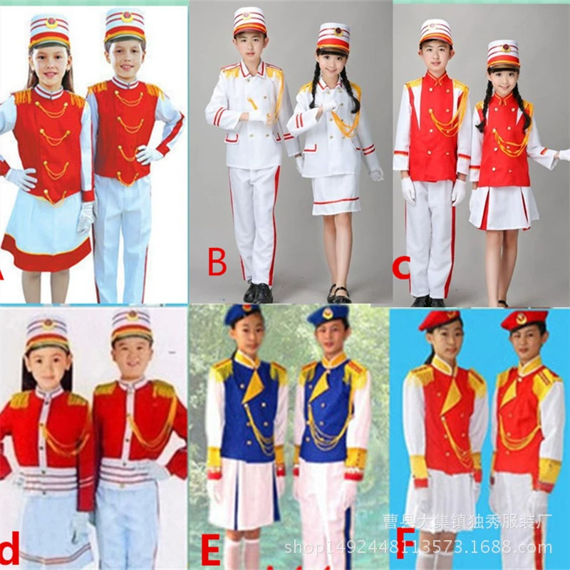 Новая одежда команды барабана костюм барабанщика малого барабана для начальной и средней школы детского сада флаг носителя одежда группы одежда