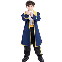 新款品色儿童王子国王服男童亲子万圣节服装欧美动漫角色扮演服装