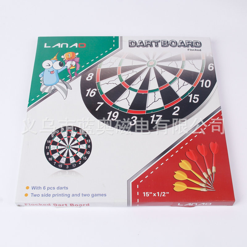 Set de dardos tablero papel doble cara 12 15 17 pulgadas