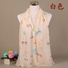 New Yiwu Colorful Little Color Celebrity Poor Chiffon Silk Scarf Wholesale Spring and Summer Printing Scarf Small Gauze