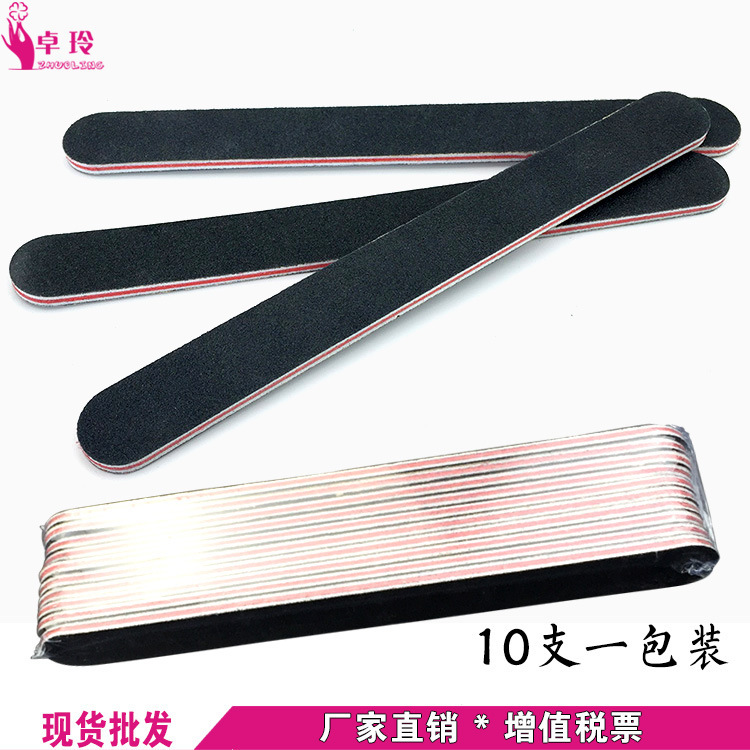 Perennial in stock black red nail file double-sided frosted nail rubbing nail polishing nail bar 10 Pack Perennial in stock black red nail file double-sided frosted nail rubbing nail polishing nail bar 10 Pack