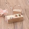 Cards from natural wood, stand, earrings, ring, signboard, jewelry