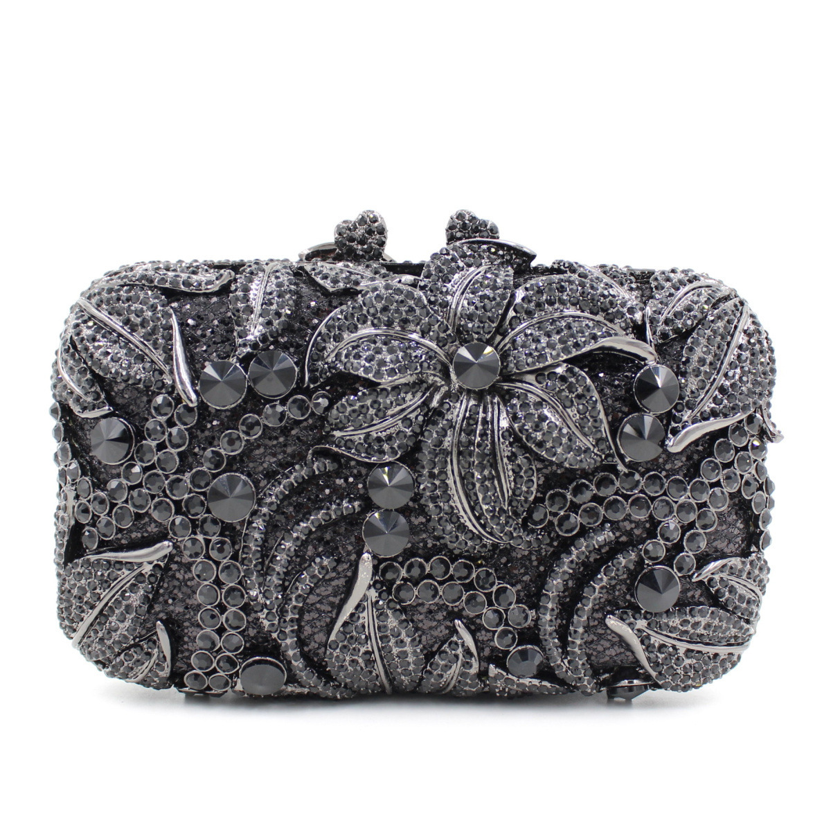 BL003 AliExpress bolsas de diamante de agua, bolsas de metal, bolsas de cristal, bolsas de cena de diamantes, bolsas de mano de mujer, negro