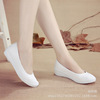 White nurse uniform, work comfortable slip-ons, white shoes, footwear, for beauty salons