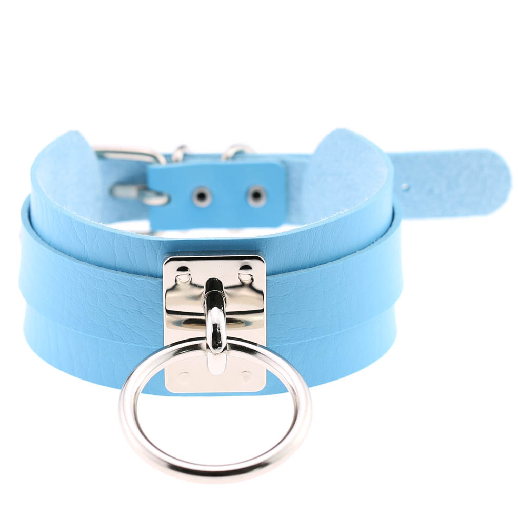 Bague en argent-bleu clair