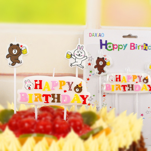 Hot Selling Birthday Letter Candles Wholesale Captain America Happy Birthday Creative Cartoon Letter Cake Candles