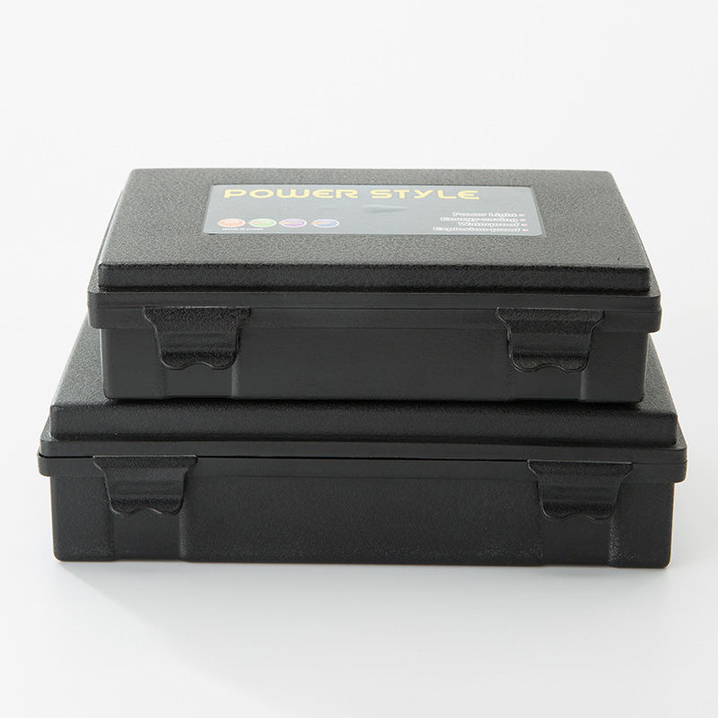 D1黑色塑料手电筒包装盒电筒专用礼盒通用包装送挂绳塑料包装厂