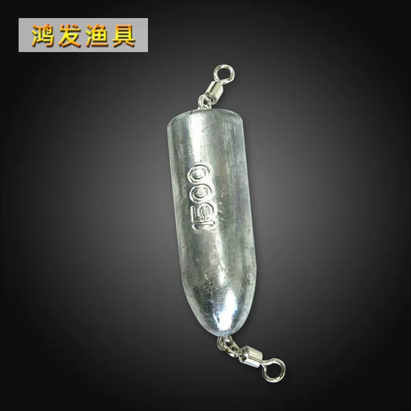 Large Bullet Lead Pendant Manufacturer Wholesale Lead Pendant with Ring Sea Fishing Boat Fishing Large Gram Lead Pendant Full Bullet Type Lead Pendant