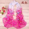 New Yiwu Colorful Little Color Celebrity Poor Chiffon Silk Scarf Wholesale Spring and Summer Printing Scarf Small Gauze