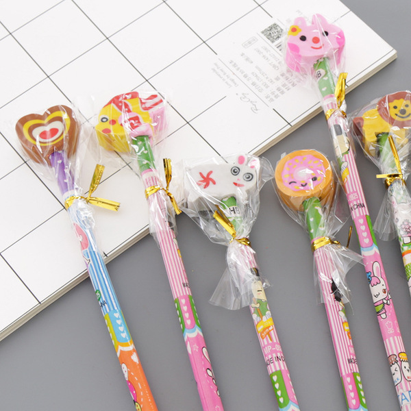 Cartoon wooden teaching eraser for students