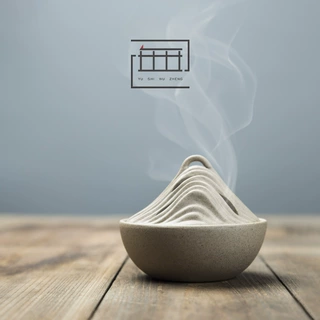 仿古粗陶香炉 创意手工大号盘香炉 茶道空间香薰炉 禅意佛事香器