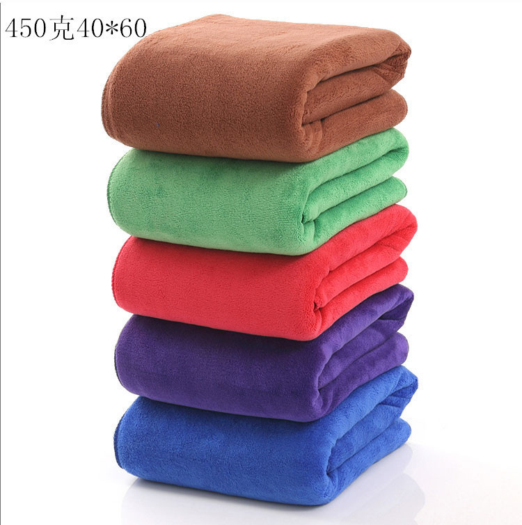 Car towel thickened absorbent 450g 40*60 fine fiber car wash towel car cloth car wash supplies Car towel thickened absorbent 450g 40*60 fine fiber car wash towel car cloth car wash supplies
