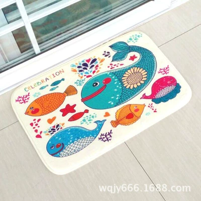 Door Mats, Avtomobil döşəmə paspasları - comic-fish-4060cm