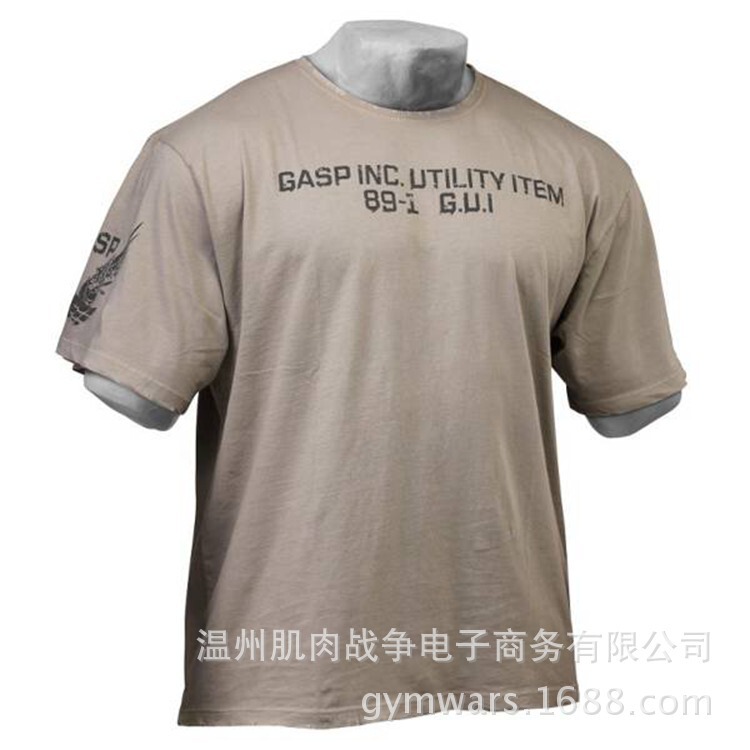 Muscle War Fitness Summer Loose Hip Hop Large Size Casual Sports Short-sleeved T-shirt New in Market Muscle War Fitness Summer Loose Hip Hop Large Size Casual Sports Short-sleeved T-shirt New in Market