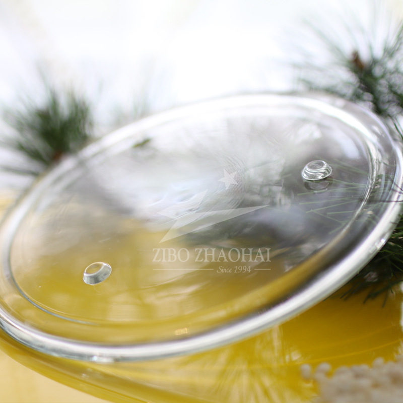 195mm plato de vela de vidrio vela redonda placa de vidrio de tres puntos candelabro base bandeja plato de fruta Placa de pastel