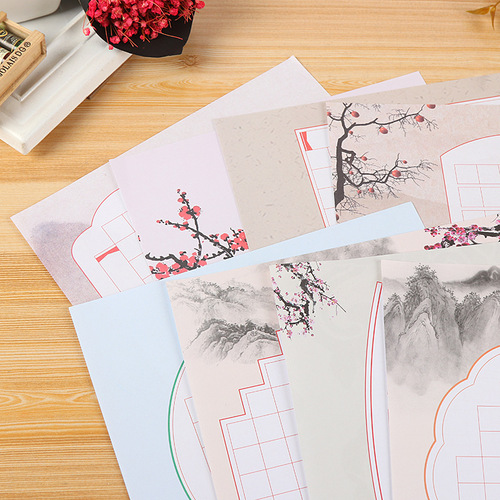 Wholesale primary school students' writing paper, field square grid, rice grid pencil pen, A4 hard pen calligraphy work display paper
