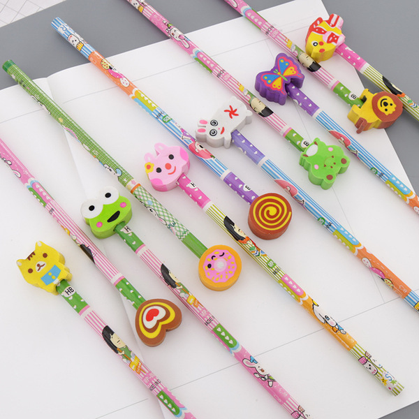 Cartoon wooden teaching eraser for students