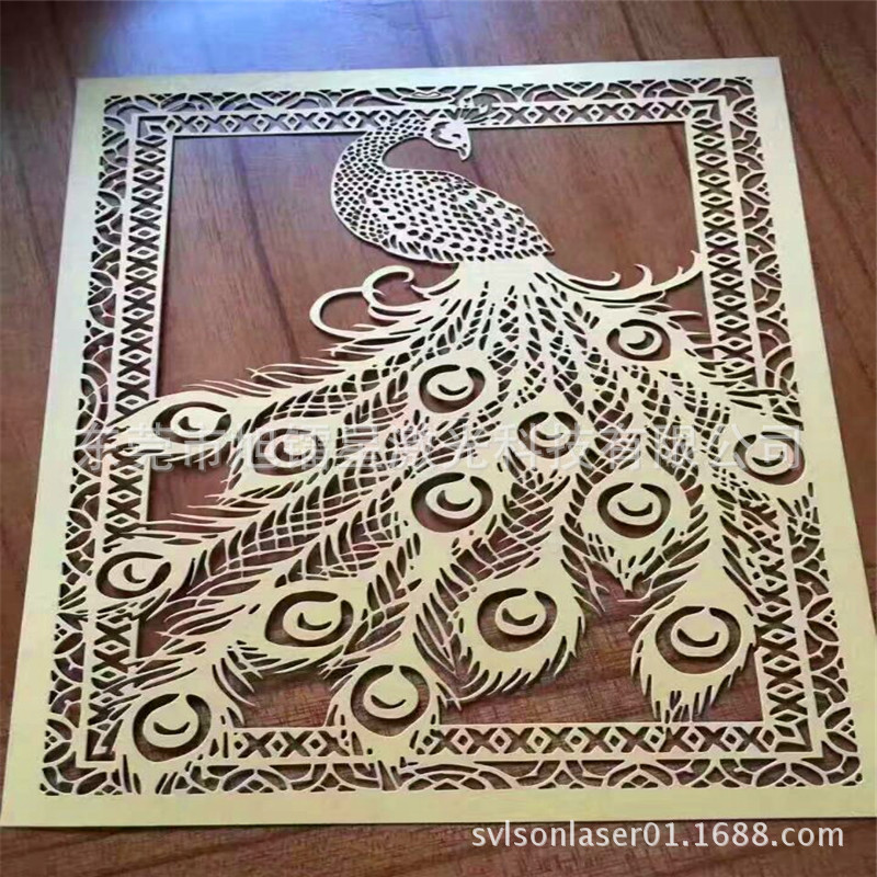 大型激光切割机数控自动动剪纸机速度快省时 横梁亚克力木刻画机