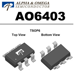 AOS 美国万代 AO6403 A06403 TSOP6 N沟道 MOS场效应管