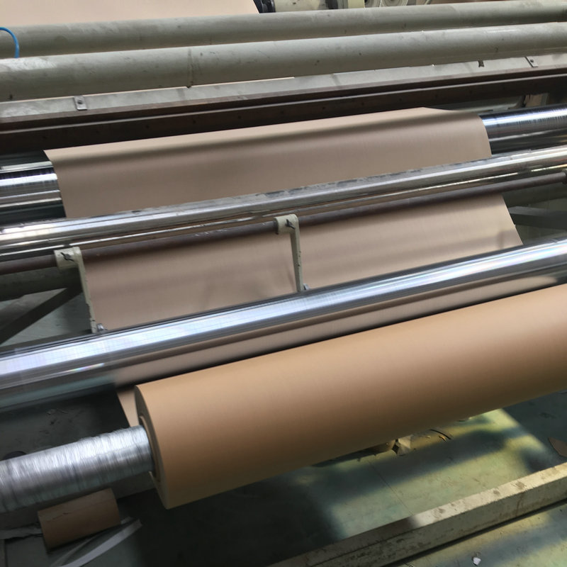 供应80克全木浆黄牛皮纸 单面牛皮纸 包装纸 卷筒淋膜纸 宽幅自定