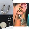 Earrings wholesale Quan Zhilong Earrings Tide Men's Cross -Chain Earrings Personal Ear Capsules Hot Selling