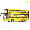 Realistic double-layer classic metal bus, car, transport, wholesale