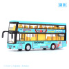 Realistic double-layer classic metal bus, car, transport, wholesale