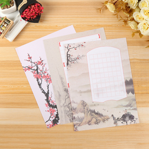 Wholesale primary school students' writing paper, field square grid, rice grid pencil pen, A4 hard pen calligraphy work display paper