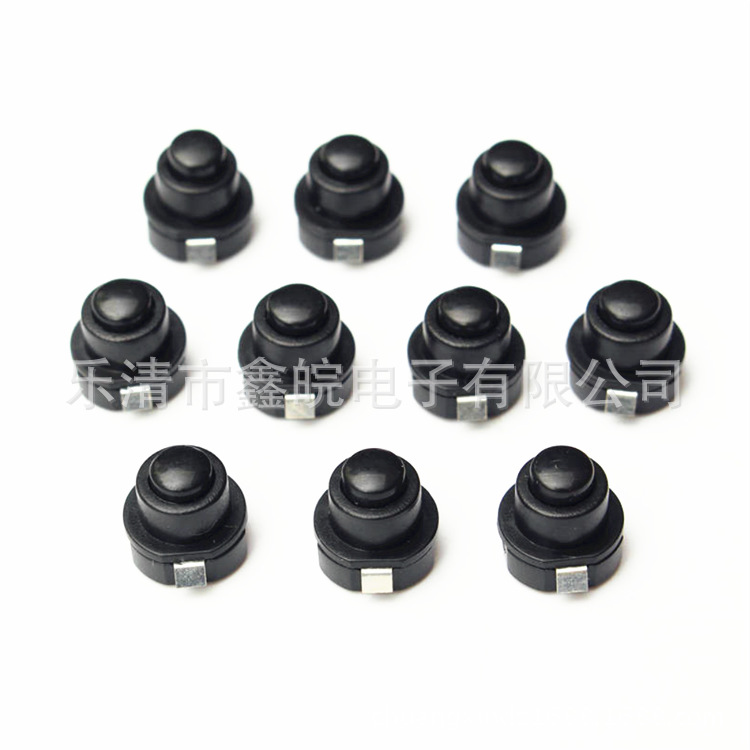 供应小型圆形手电筒电源按钮开关KAN-10A自锁按钮开关按压式