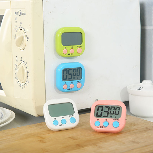 Kitchen electronic timer, multifunctional positive and negative countdown timer, student reminder, large screen electronic timer