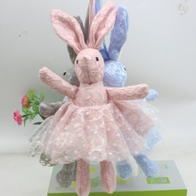 蕾丝裙装许愿兔公仔diy钥匙扣包包挂件生日礼物卡通花束娃娃多色