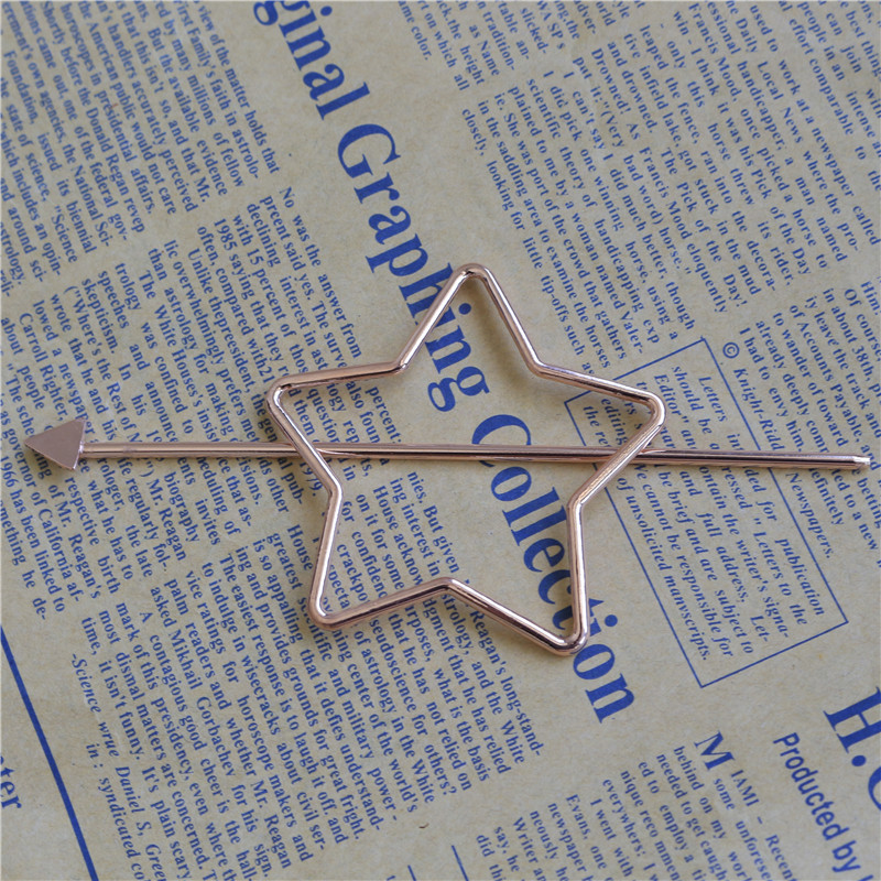 Estilo coreano aleación clip tocado exquisita horquilla de metal europeo y americano simple flecha perla horquilla rizador de pelo