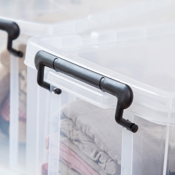 Plastic transparent storage box