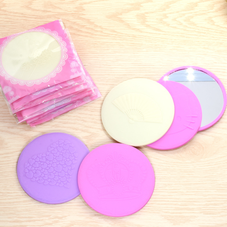 韩国活动促销小镜子随身便携化妆镜可爱塑料小圆镜小礼品厂家批发