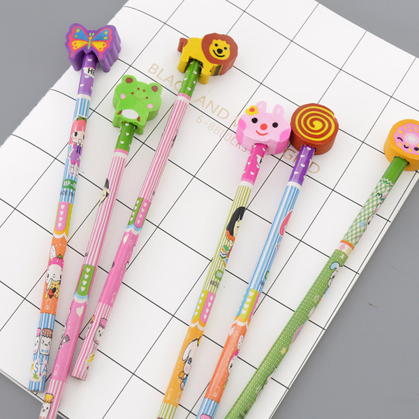 Cartoon wooden teaching eraser for students