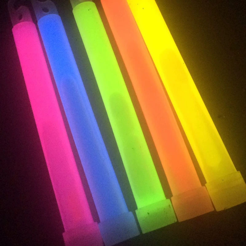 6-дюймовая световая палочка с крючком на открытом воздухе кемпинг аварийное освещение концерт световая палочка может быть напечатана с логотипом