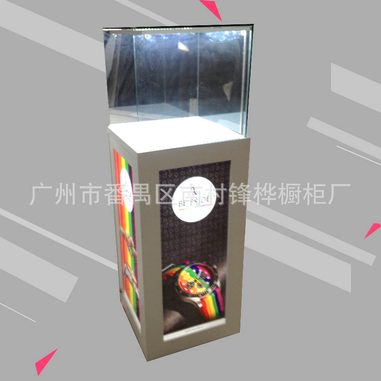 长期供应 玻璃钟表展柜 饰品钟表展柜 机玻璃钟表展示柜